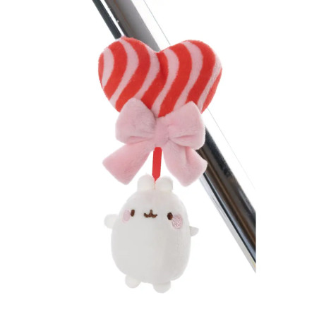 NICI MagNICI Molang mit Lolli 5cm: Süßer Plüschmagnet für Kühlschrank & Notizen