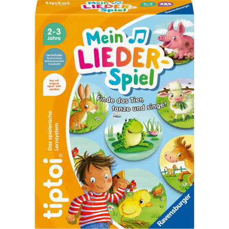 Ravensburger tiptoi® Mein Lieder-Spiel – Interaktiver Musikspaß für Kinder ab 2 Jahren