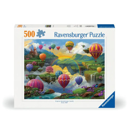 Ravensburger Puzzle "Tal der Luftballons" 500 Teile – Farbzauber für die ganze Familie