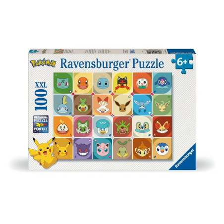 Ravensburger Puzzle "Pokémon Gesichter" 100 XXL Teile – Für junge Trainer ab 6 Jahren