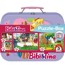 Selecta Puzzle-Box Bibi & Tina – 4 Puzzles (2x100, 2x150 Teile) ab 6 Jahre