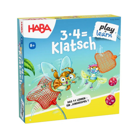 HABA 3x4   Klatsch: Turbulentes Rechenspiel für schnelle Köpfe | Fliegen klopfen