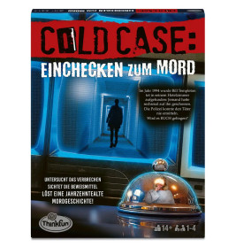 ThinkFun Cold Case: Einchecken zum Mord – Ravensburger Krimi-Rätselspiel ab 12