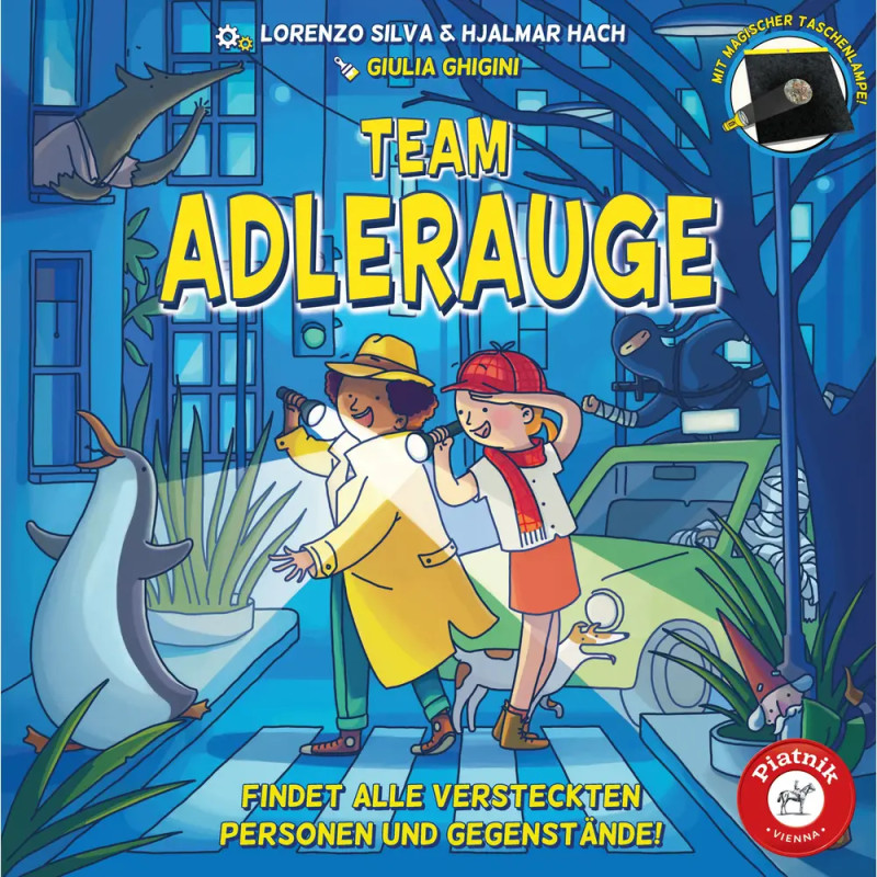 Piatnik Team Adlerauge – Spannendes Beobachtungsspiel für 2-6 Spieler ab 6 Jahren | Schneller Verstand