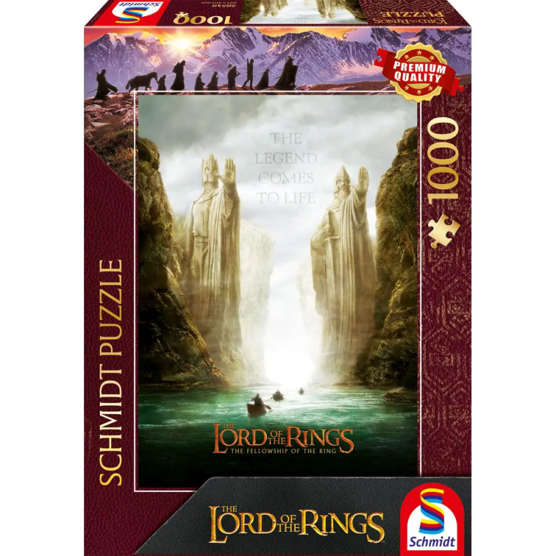 Schmidt Spiele Der Herr der Ringe Puzzle: Die Gefährten | 1000 Teile | Premium Qualität | Ab 9 Jahren
