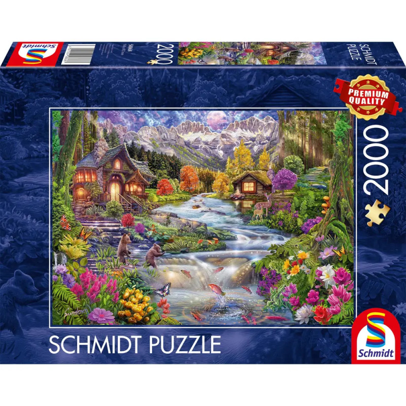Ravensburger Puzzle 'Flussidyll in den Bergen' | 2000 Teile TOP Qualität