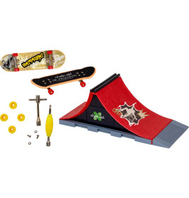 Coppenrath Verlag: Skate-Aid Mini-Skateboard Set Spine-Rampe | Inkl. Ersatzteile & Werkzeug | Ab 3 Jahre