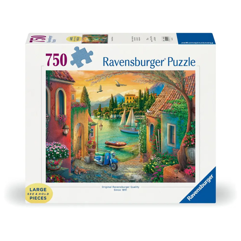 Ravensburger Puzzle 'Idyllischer Comer See' – 750 Teile für Urlaubsfeeling