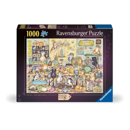 Ravensburger Puzzle 'Crazy Cats' (1000 Teile) – Humorvolle Katzenmotive für Puzzle-Fans (12001755)