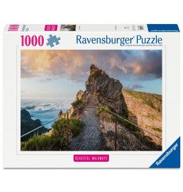 Ravensburger Puzzle Himmlischer Bergpfad – 1000 Teile | Atemberaubendes Bergpanorama ab 14 J.