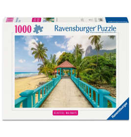Ravensburger Puzzle Farbenfrohe Brücke in Malaysia – 1000 Teile | Exotik ab 14 J.