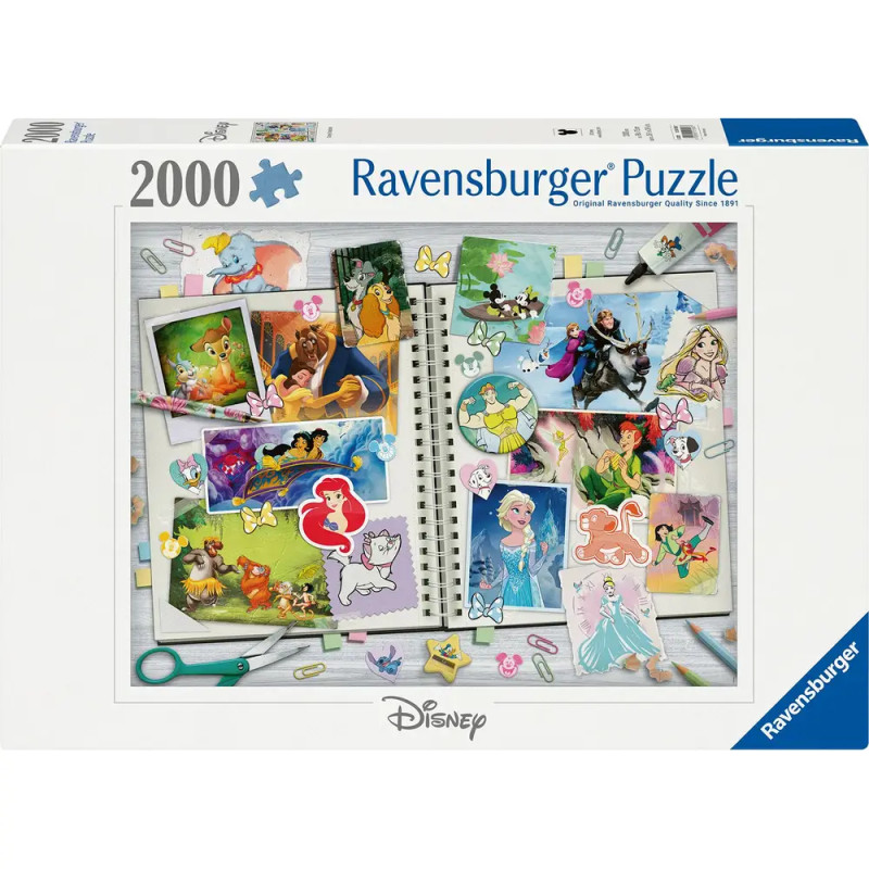 Ravensburger Puzzle Disney Scrapbook – 2000 Teile für Erwachsene & Fans