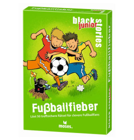 moses. black stories junior Fußball | Rätselspiel für kleine Fußballfans ab 8