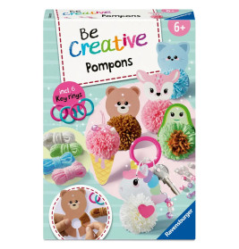 Ravensburger BeCreative Midi Pompons Kawaii – Bastelset für Kinder ab 6 Jahren 12028010