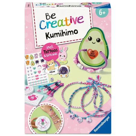 Ravensburger BeCreative Midi Kumihimo Freundschaftsbändchen Set für Kinder ab 8 Jahren 12028011
