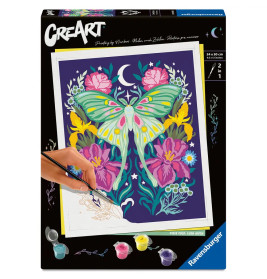 Ravensburger CreArt Malen nach Zahlen Pixie Cold: Luna-M Adults Trend – Exklusives Kunstwerk 12023096