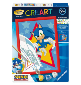 Ravensburger CreArt Sonic the Hedgehog Malen nach Zahlen für Kinder ab 7 J.