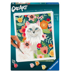 Ravensburger CreArt Malen nach Zahlen Samtpfote – Adults Set für Katzenliebhaber ab 14 Jahren 12023146