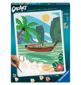 Ravensburger CreArt Malen nach Zahlen Adults Trend Phuket – Tropisches Motiv für Erwachsene 12023150