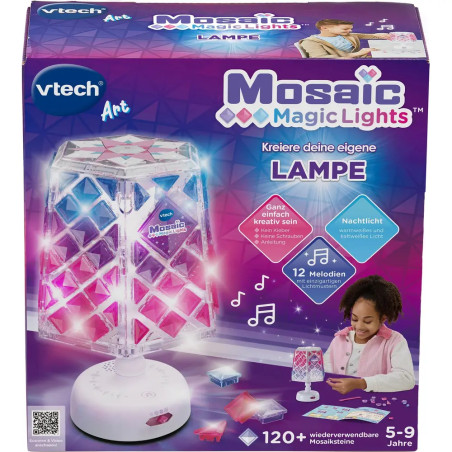 VTech Mosaic Magic Lights Bastelset für Kinder – Mosaik Lampe & Nachtlicht