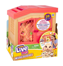 Moose Little Live Pets Mama Surprise Bunny Spielset: Interaktive Hasen-Mama mit Überraschungsbabys