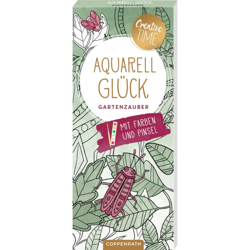 Coppenrath Verlag Aquarell-Glück Gartenzauber – Creative Time Set