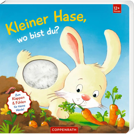 Coppenrath Verlag Mein 1. Guckloch-Fühlbuch: Hase, wo bist du? – Fühlelemente & Klappen | Ab 1 J.