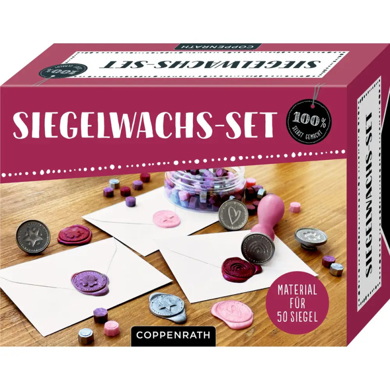 Die Spiegelburg Siegelwachs-Set (95934) - DIY Wachssiegel mit 4 Motiven & Farben - Bis zu 50 Siegel
