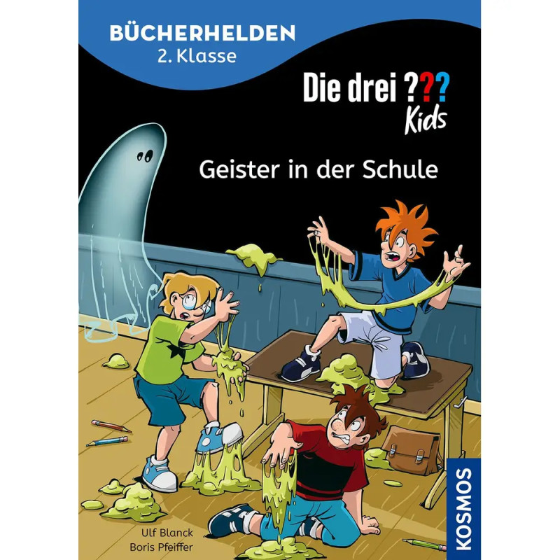 KOSMOS Bücherhelden 2. Klasse: Die drei ??? Kids – Geister in der Schule. Lesebuch Fibelschrift. EAN 9783440176160