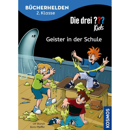 KOSMOS Bücherhelden 2. Klasse: Die drei ??? Kids – Geister in der Schule. Lesebuch Fibelschrift. EAN 9783440176160