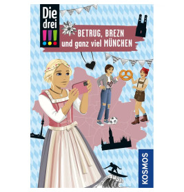 KOSMOS Die drei !!! Reisekrimi: Betrug Brezn München. Mädchen-Detektive lösen Fall in Bayern. EAN 9783440177471
