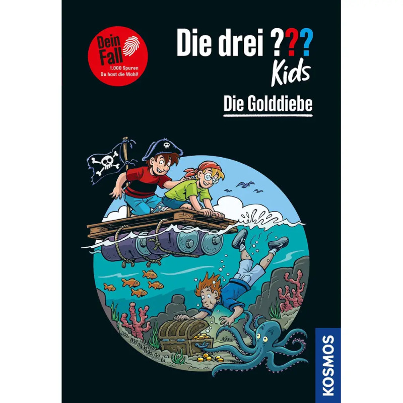 KOSMOS Die drei ??? Kids: Dein Fall Die Golddiebe – Interaktiver Krimi zum Miträtseln | Ab 8 J.