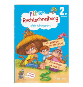 TESSLOFF Fit für Rechtschreibung 2. Klasse | Übungsheft mit Lösungen & Stickern