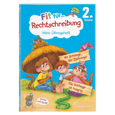 TESSLOFF Fit für Rechtschreibung 2. Klasse | Übungsheft mit Lösungen & Stickern