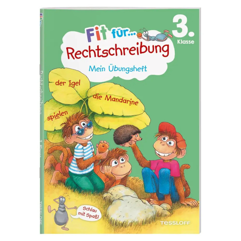 TESSLOFF Fit für Rechtschreibung 3. Klasse – Übungsheft mit Sticker | Ab 8 Jahren!