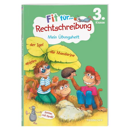 TESSLOFF Fit für Rechtschreibung 3. Klasse – Übungsheft mit Sticker | Ab 8 Jahren!