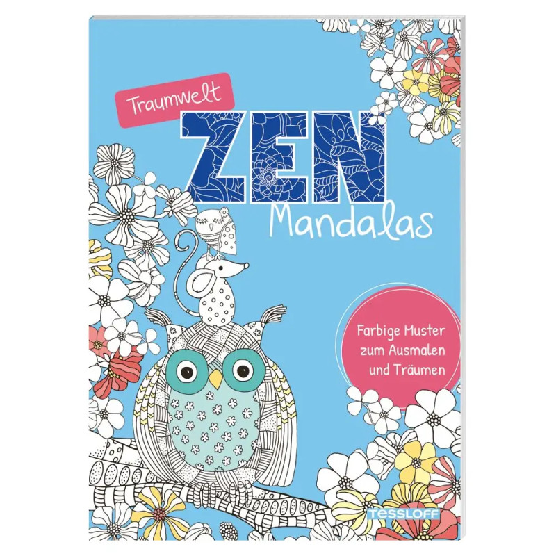 TESSLOFF Traumwelt Zen-Mandalas: Entspannendes Malbuch im Zentangle-Stil – Kreativität für alle