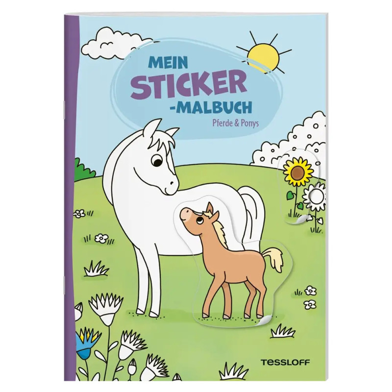 TESSLOFF Mein Sticker-Malbuch Pferde ab 5 Jahren – Malen, Stickern & Pferde erleben