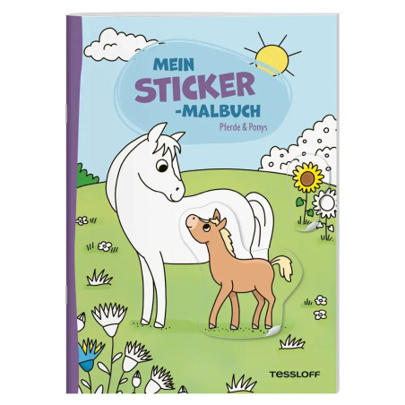 TESSLOFF Mein Sticker-Malbuch Pferde ab 5 Jahren – Malen, Stickern & Pferde erleben
