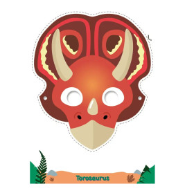TESSLOFF Masken-Malblock Dinos – 12 Masken zum Ausmalen & Basteln ab 4 J.