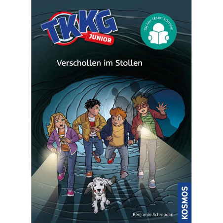 KOSMOS TKKG Junior: Verschollen im Stollen | Spannendes Detektivabenteuer mit Illustrationen | Ab 7 J.