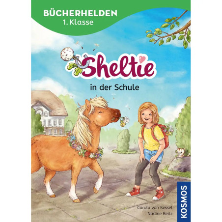 KOSMOS Bücherhelden 1. Klasse: Sheltie in der Schule | Erstlesebuch mit Pony & Rätseln | Ab 6 J.
