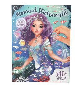 TOPModel Metallic Stickerworld MERMAID – Kreatives Stickeralbum mit Glitzer-Effekten (4010070695798)