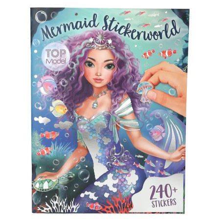 TOPModel Metallic Stickerworld MERMAID – Kreatives Stickeralbum mit Glitzer-Effekten (4010070695798)