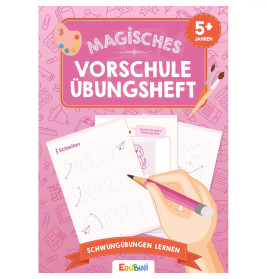 Hutter Magisches Vorschule Übungsheft Schwungübungen ab 4-5 J. – Schreiben lernen mit Zaubertinte