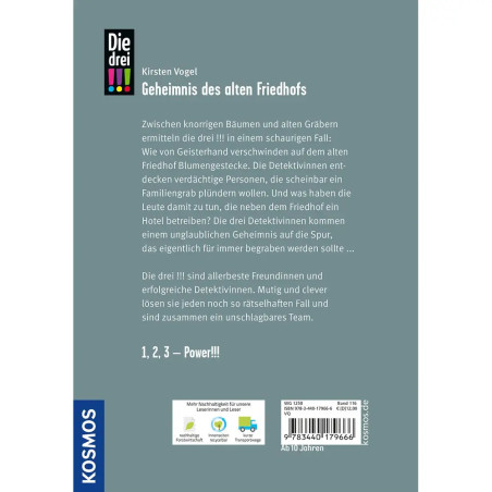 KOSMOS: Die drei !!! Bd. 116 – Geheimnis des alten Friedhofs | Krimi ab 10 Jahren