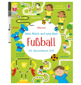 dtv Mein Wisch-und-weg-Buch Fußball – Über 50 Aufgaben für Ballkünstler ab 5