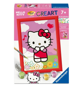 Ravensburger CreArt Hello Kitty Malen nach Zahlen Set für Disney Fans ab 9 Jahren - 12023107