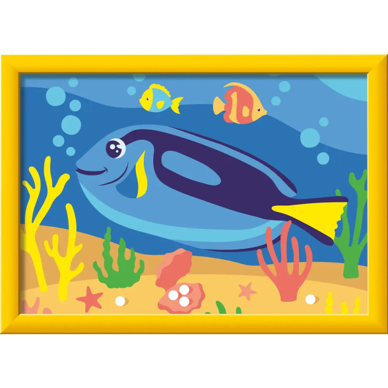 Ravensburger CreArt Malen nach Zahlen für Kinder – Doktorfisch Motiv ab 9 Jahren