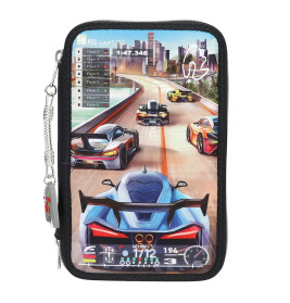 Depesche Action World 3-Fach Federtasche Gaming – Vollgepackt, robust & stylisch